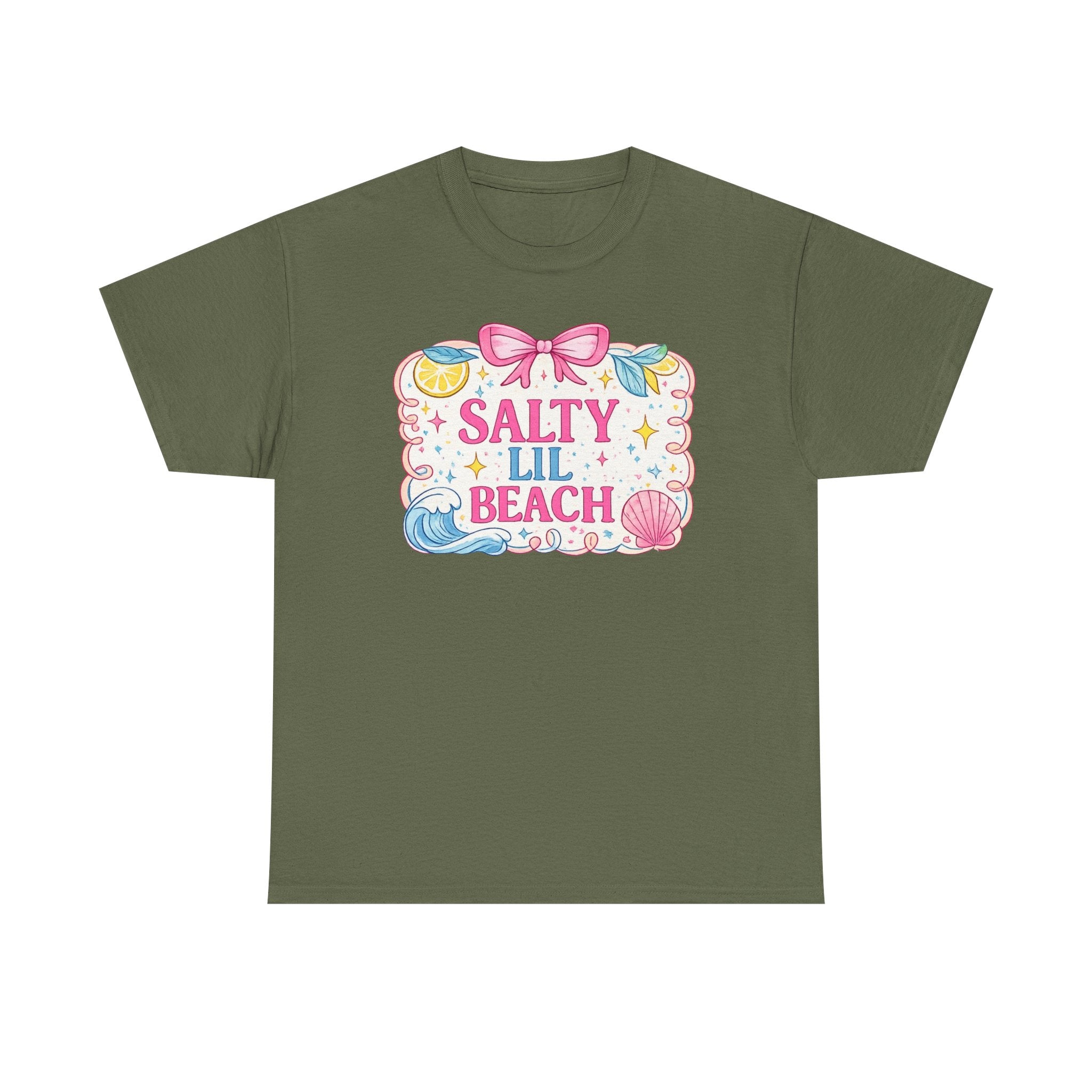 Salty Lil' Beach T-Shirt — Cute Seashell Summer Tee