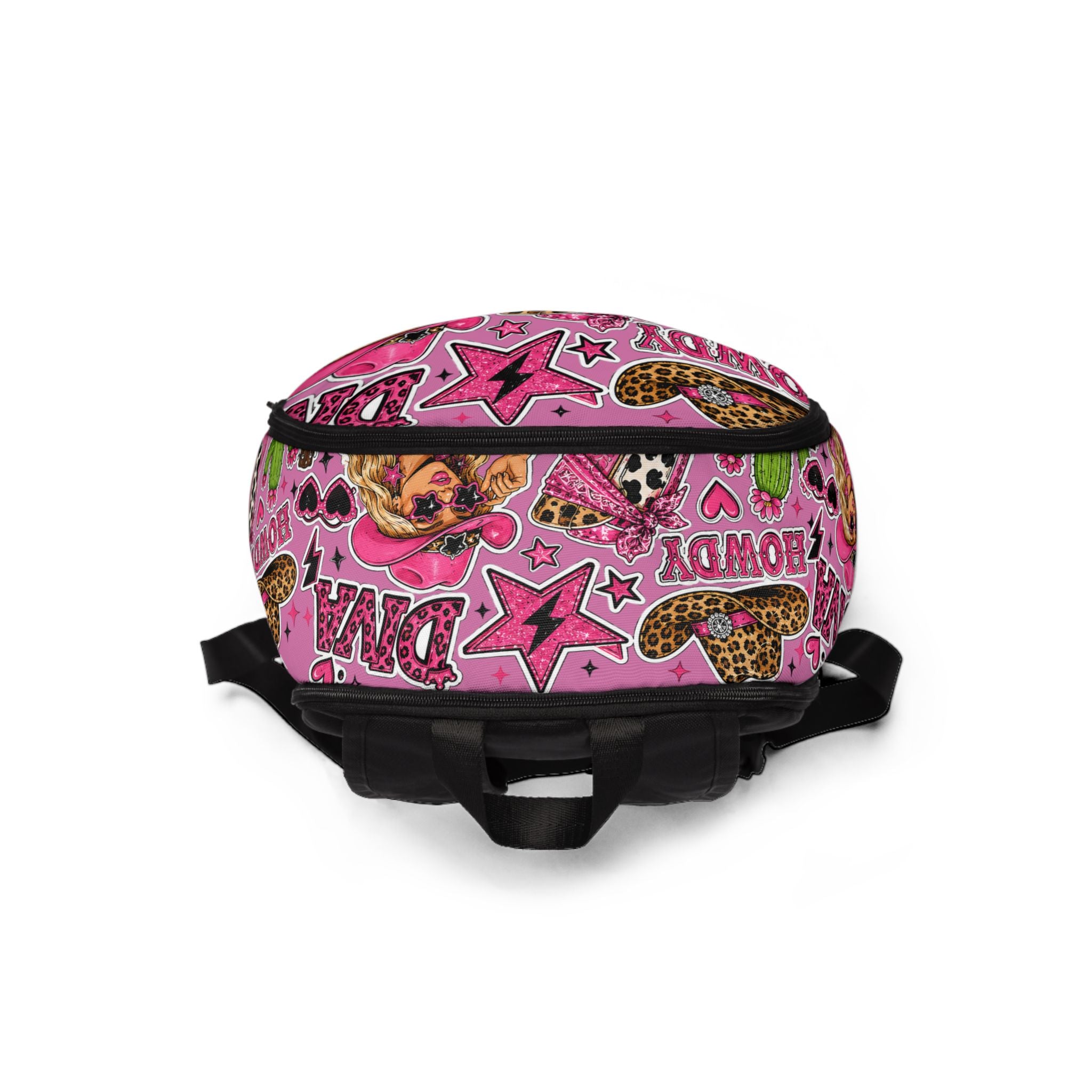 Pink Cowgirl Pattern Backpack