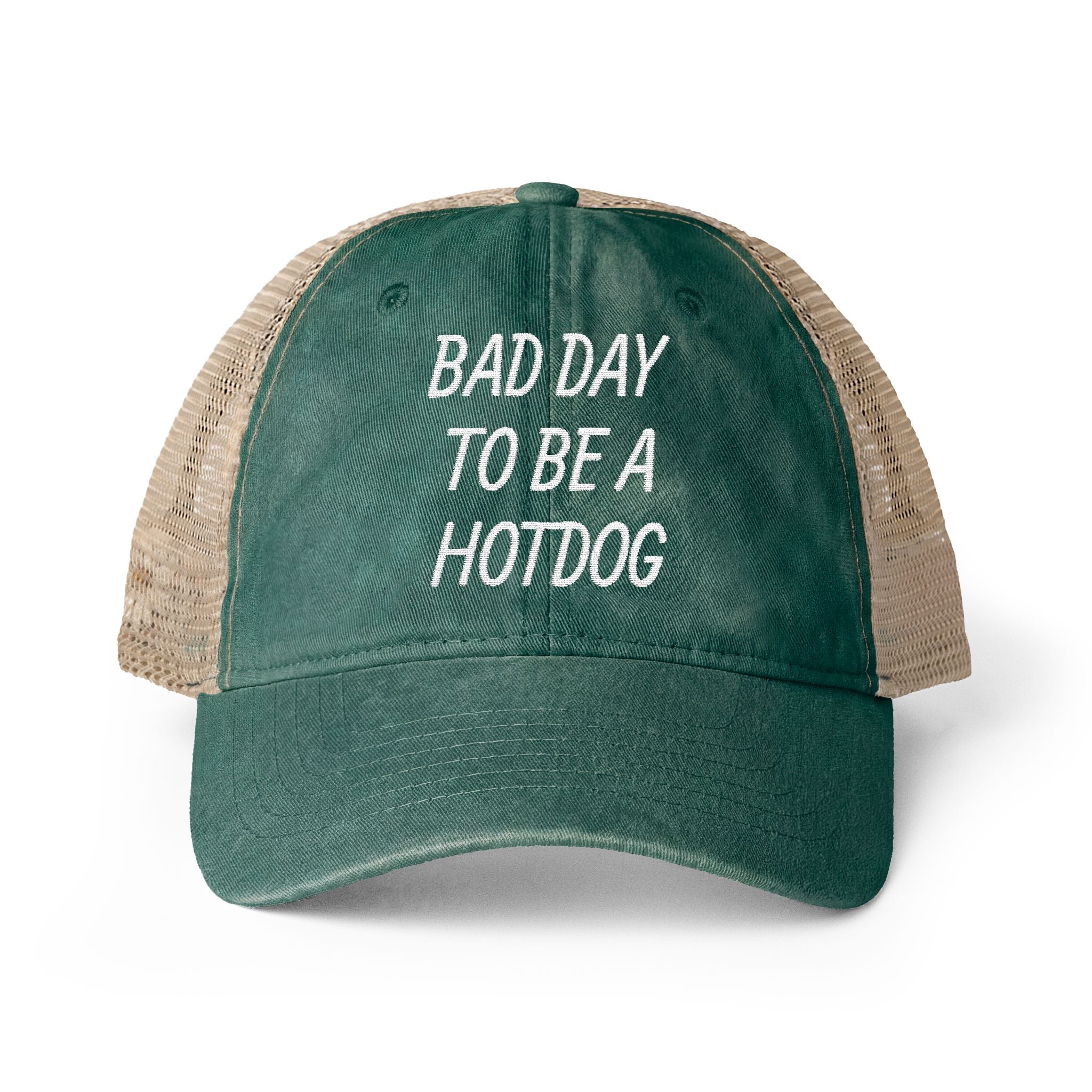 BAD DAY TO BE A HOTDOG Mesh-Back Cap