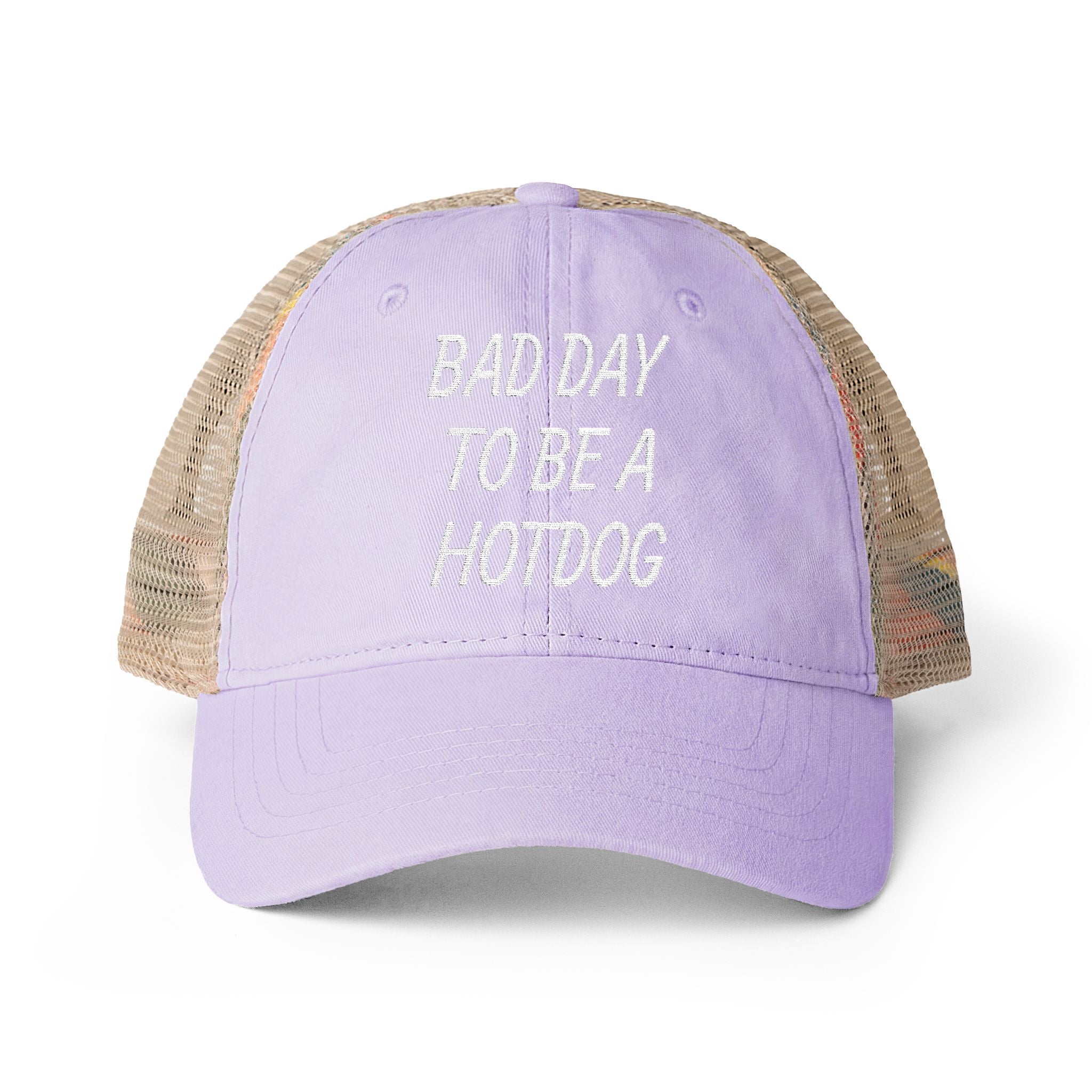 BAD DAY TO BE A HOTDOG Mesh-Back Cap