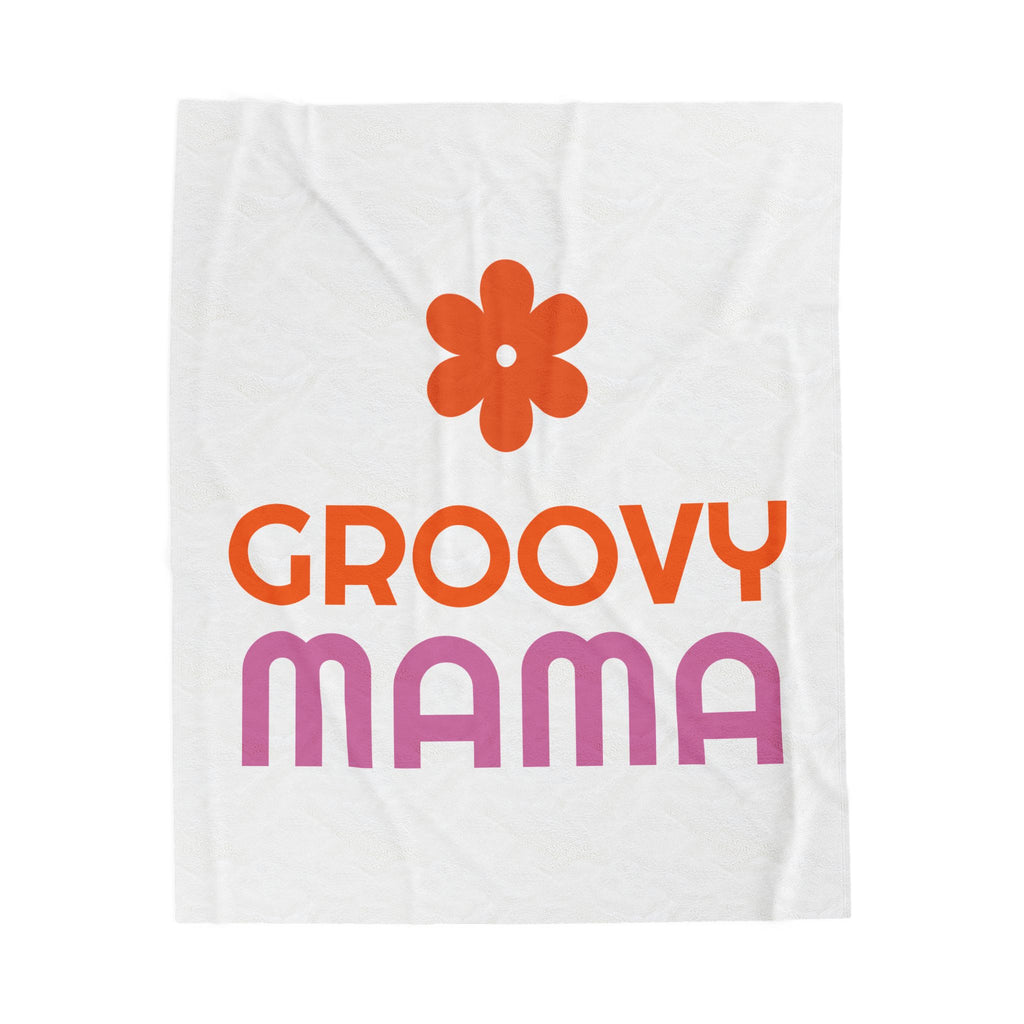 "Groovy Mama" Retro Flower Throw