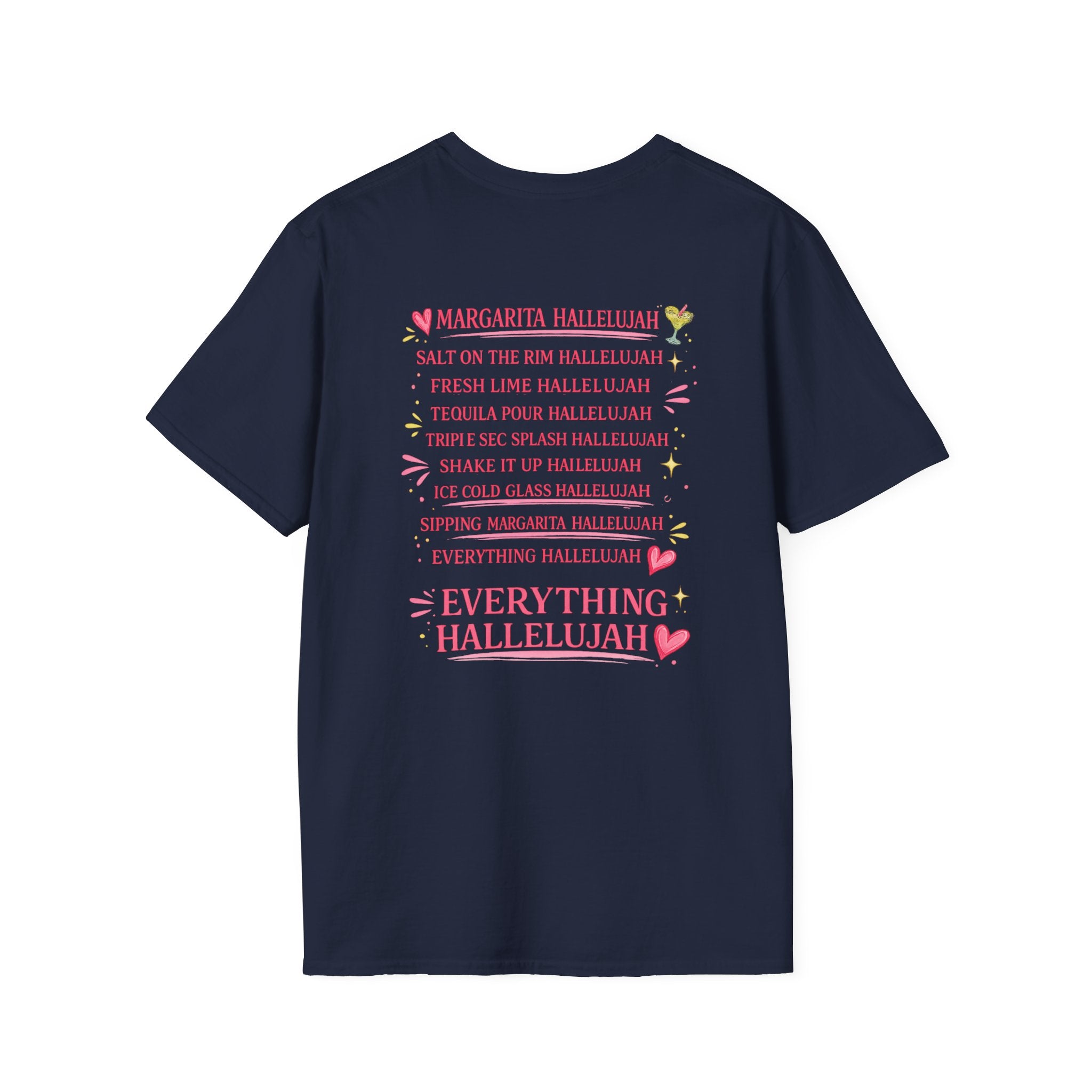Margarita Cocktail Tee — Cute Lime Drawn Margarita with Ribbon