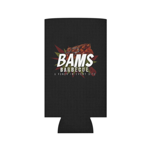 Bams Barbeque Can Cooler — "A Punch In Every Bite" Insulated Koozie