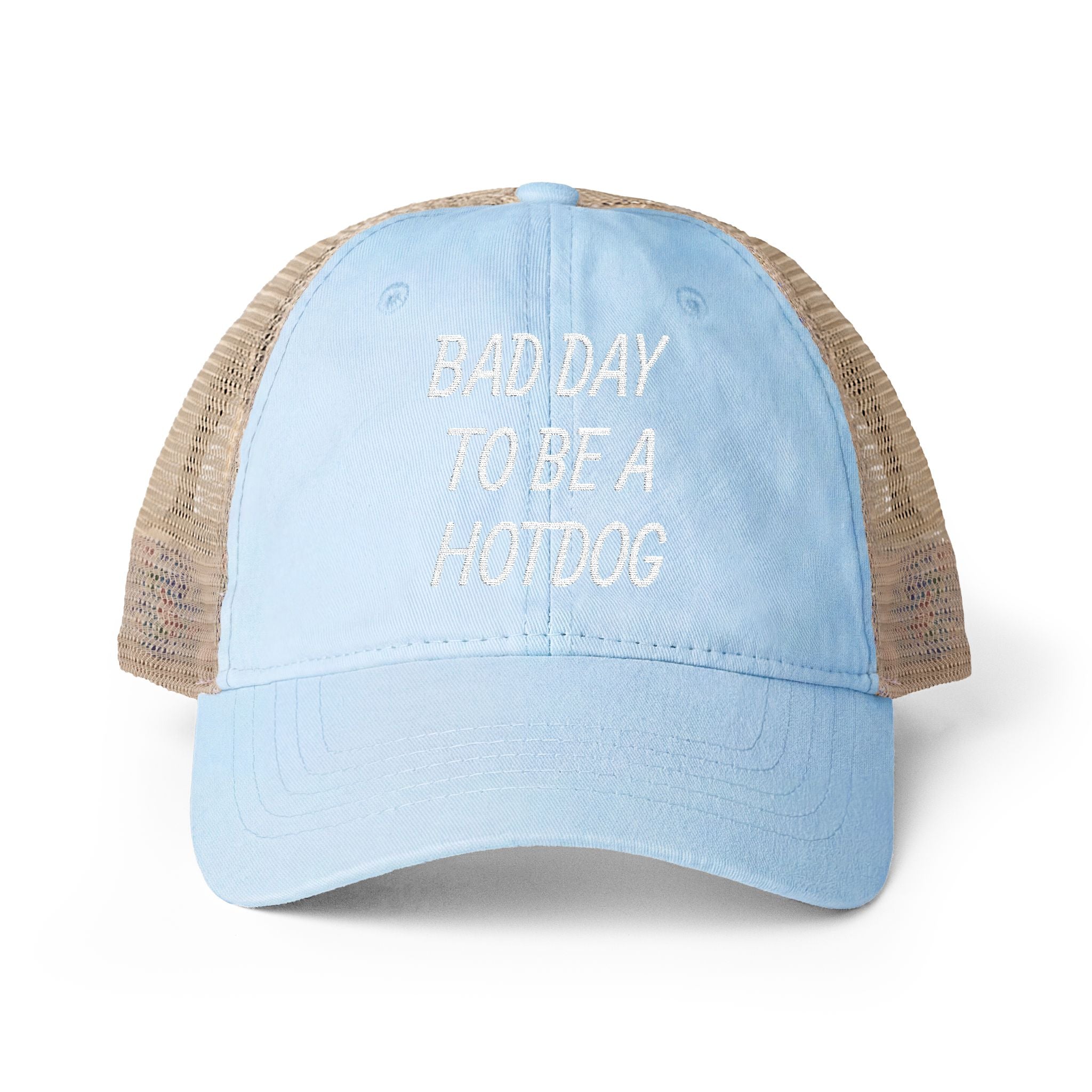 BAD DAY TO BE A HOTDOG Mesh-Back Cap