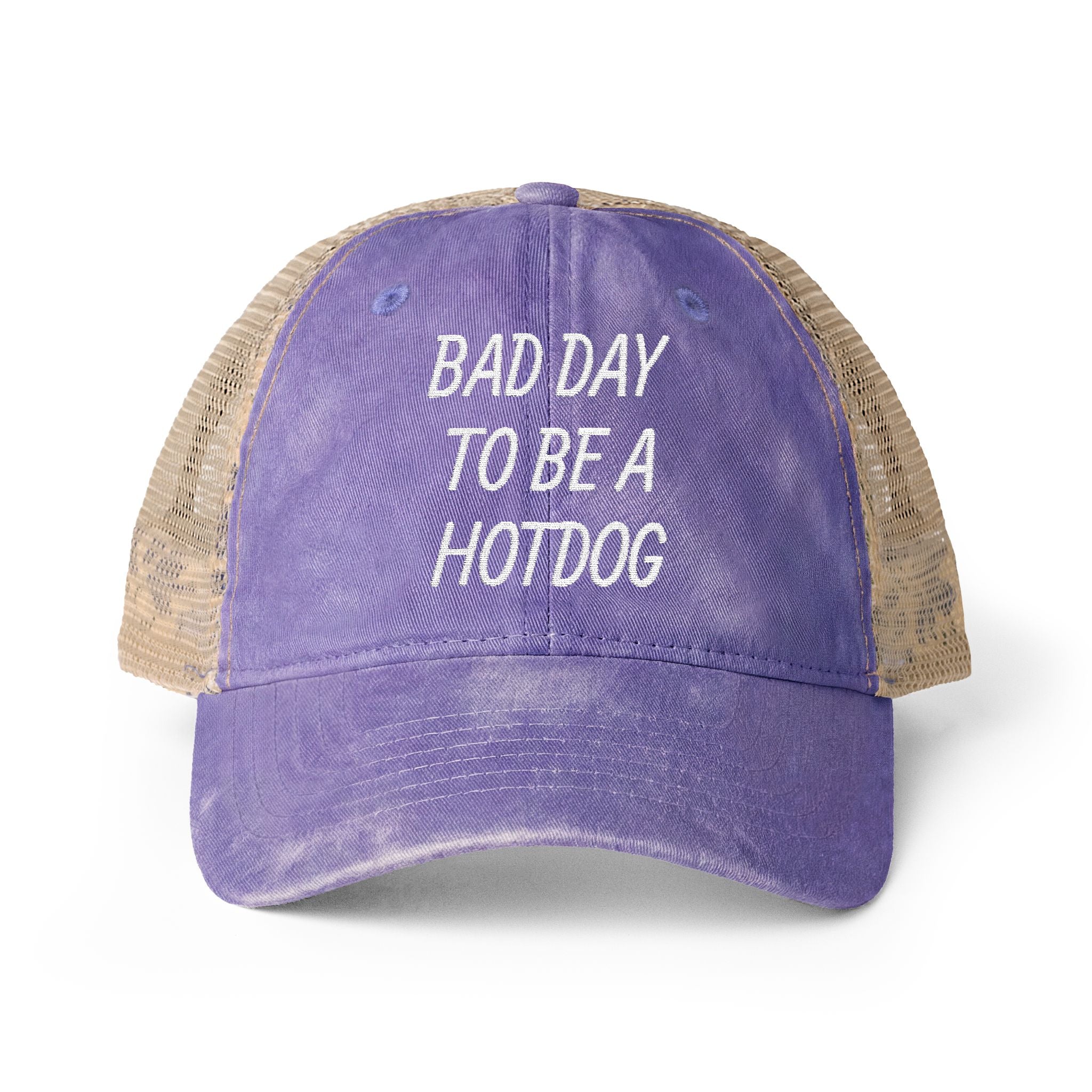 BAD DAY TO BE A HOTDOG Mesh-Back Cap