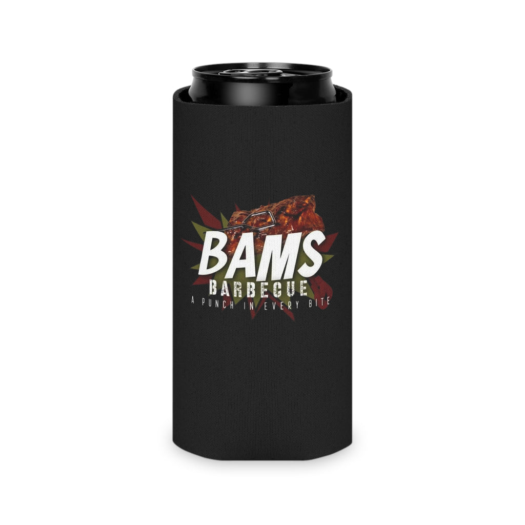 Bams Barbeque Can Cooler — "A Punch In Every Bite" Insulated Koozie