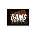 BAMS Barbecue Sticker — "A Punch In Every Bite" BBQ Logo Decal