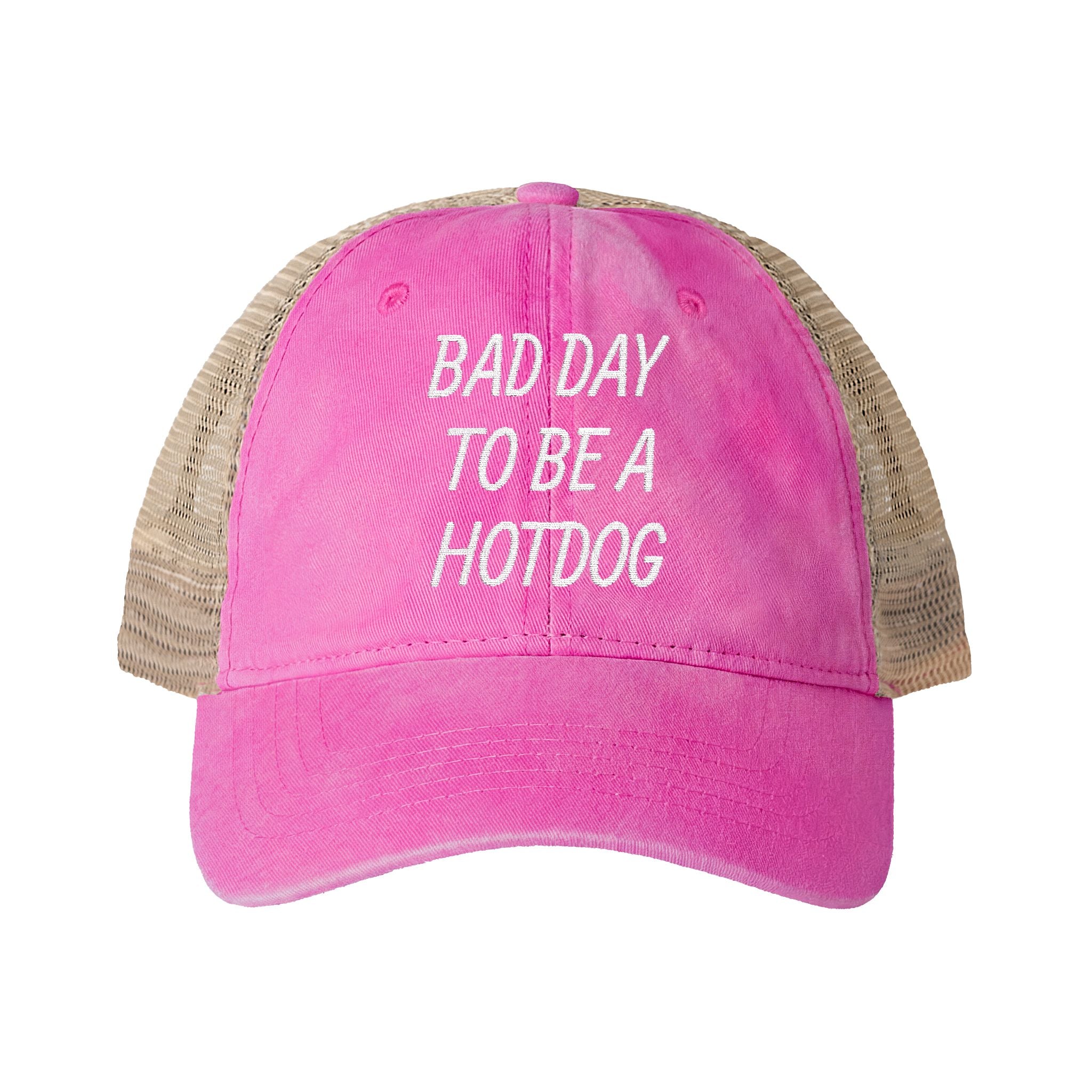 BAD DAY TO BE A HOTDOG Mesh-Back Cap