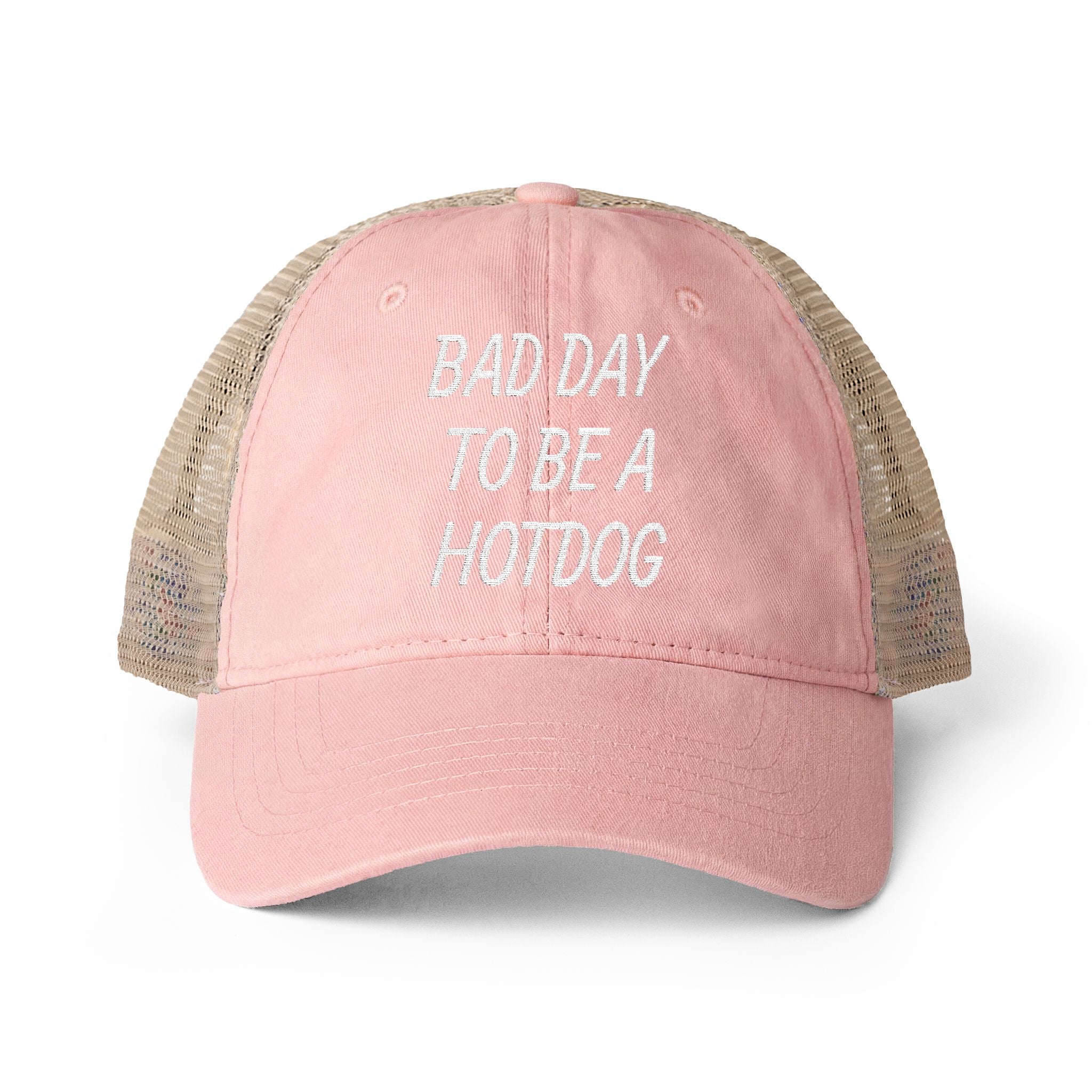 BAD DAY TO BE A HOTDOG Mesh-Back Cap