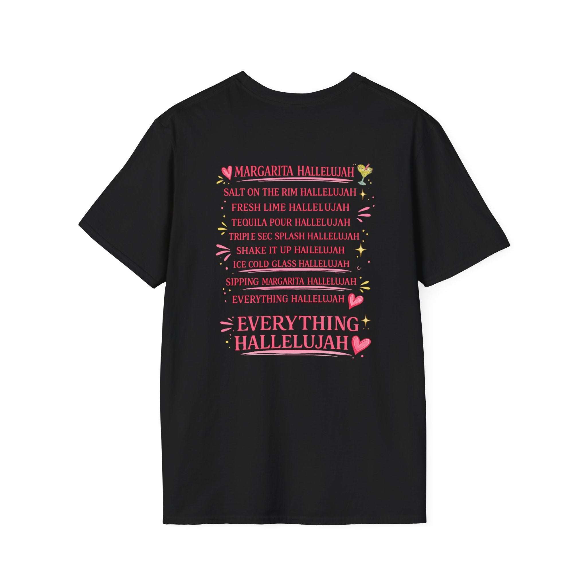Margarita Cocktail Tee — Cute Lime Drawn Margarita with Ribbon