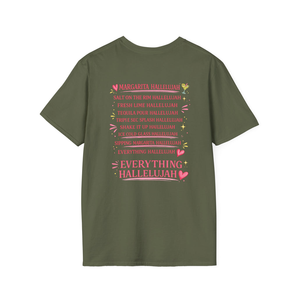 Margarita Cocktail Tee — Cute Lime Drawn Margarita with Ribbon